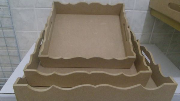 TRIO DE BANDEJA MDF